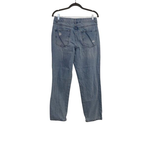 Blue Spice Premium Jeans Women 11 Distressed Denim Ripped Knee Light Wash Casual - Picture 2 of 10